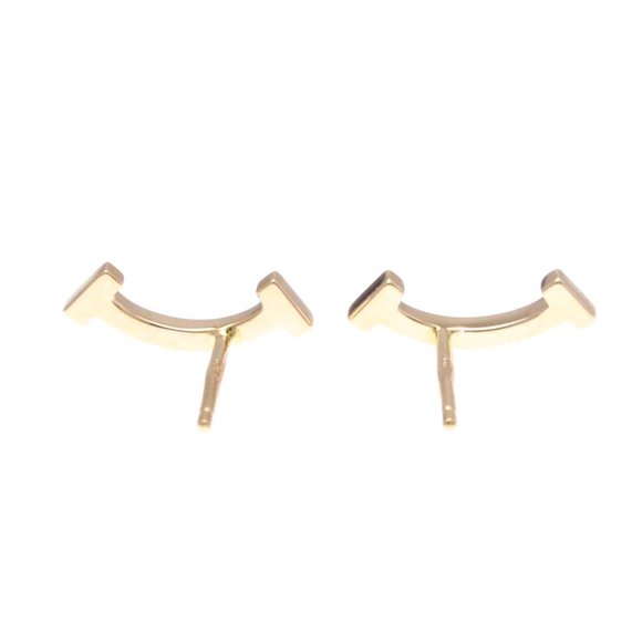 Tiffany Smile No Stone Pink Gold (18K) Stud Earrings Pink Gold